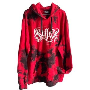 Sullen Art Collective Mens Tie Die Heavyweight Inked Tattoo Pullover Hoodie 2x